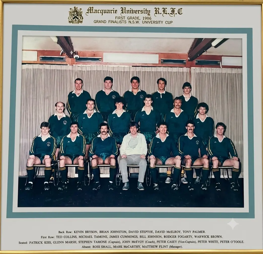 First Grade, 1986 — Grand Finalists, N.S.W. University Cup