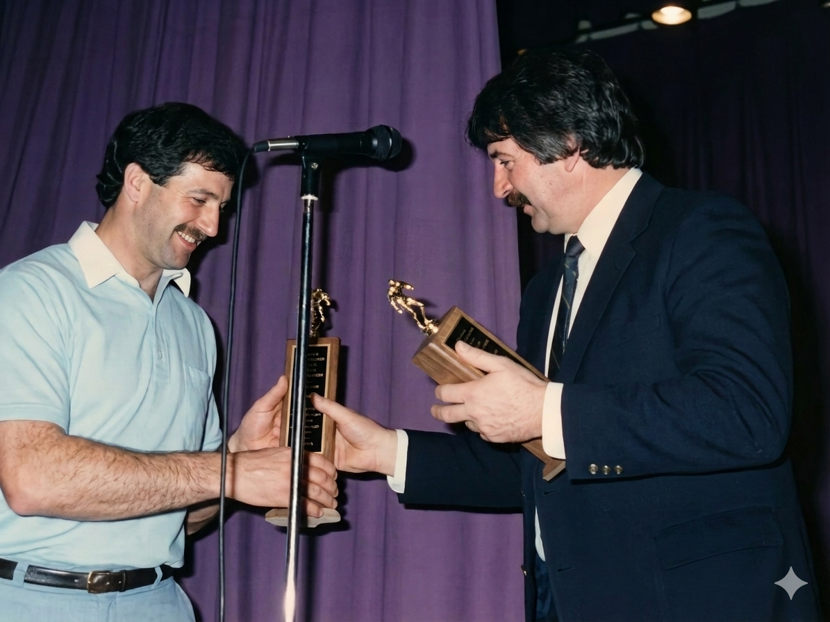 Presentation night — the trophies handed over