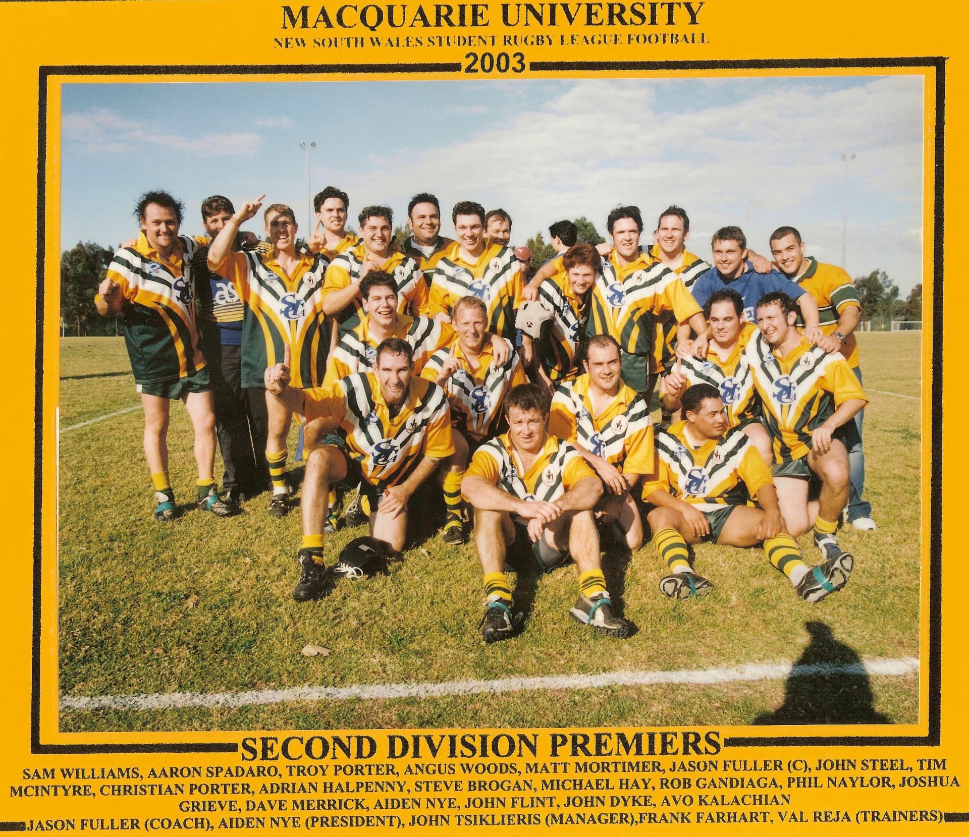 Second Division Premiers, 2003
